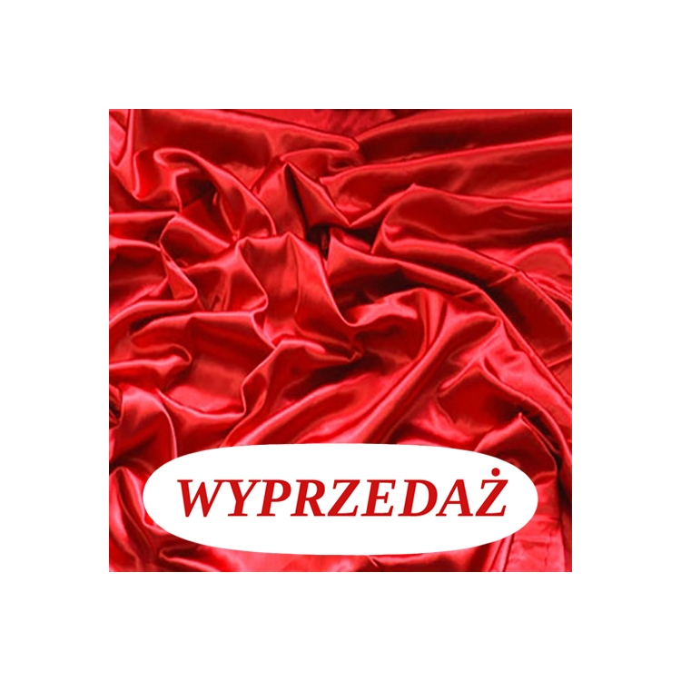 Wyprzedaż prześcieradło Satynowe Atłas bez gumki 160x200- Czerwień